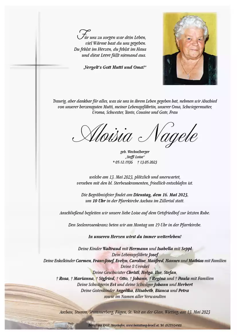 Parte von Aloisia Nagele
